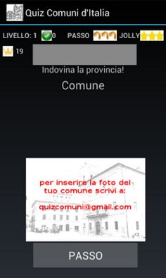 Quiz Comuni d'Italia - Screenshot 1