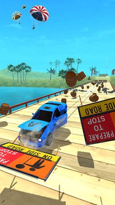 Mega Car Jumping - Slingshot R - Screenshot 3