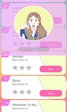 Aespa Piano Tiles Games - Screenshot 2