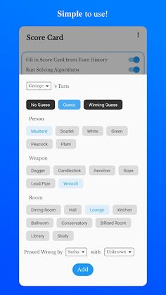 Clue Solver - Screenshot 4