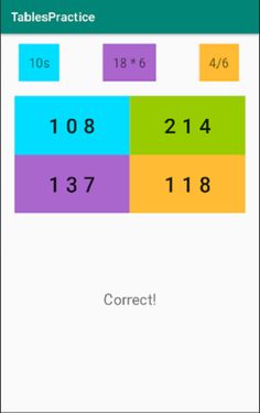 12-19 Times Tables Practice - Screenshot 2