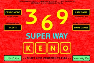 369 Super Way Keno - Screenshot 1