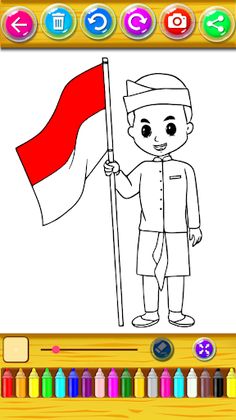 Mewarnai Baju Adat Indonesia - Screenshot 1