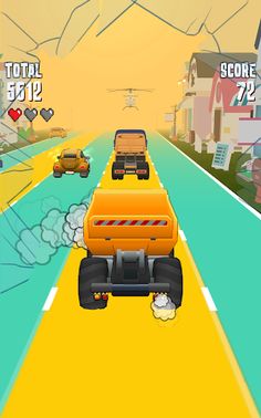 Drive the car - escape the pol - Screenshot 2