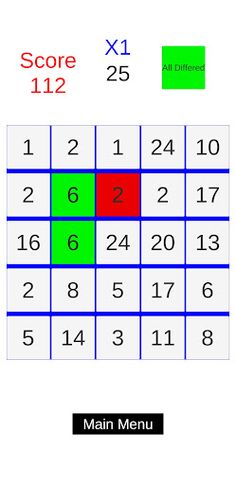 Twenty Five 게임 - Screenshot 3