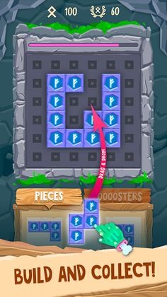 TetraMerge - Rune Puzzle Brick - Screenshot 1