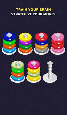 Color Hoop Stack Puzzle - Sort - Screenshot 2
