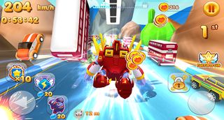 Masks Heroes Power: Car Racing - Screenshot 1