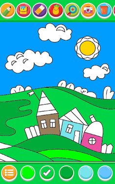 Coloring beautiful scenery - Screenshot 1