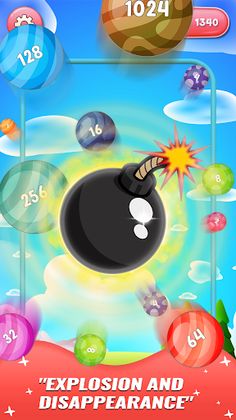 Rainbow Balls Merge Game - Screenshot 4