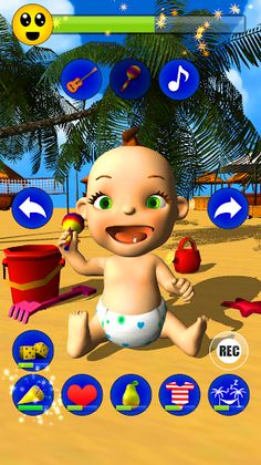 Baby Babsy At The Beach Gold - Screenshot 2