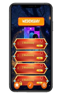 Wednesday Addams Piano Tiles - Screenshot 2