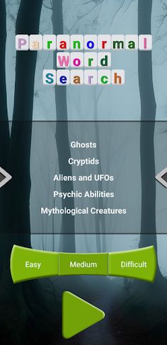 Paranormal Word Search - Screenshot 2
