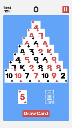 Endless Pyramid Solitaire Card - Screenshot 1