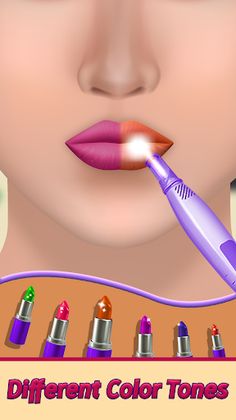 Lip Art Lipstick & Eye Makeup - Screenshot 2