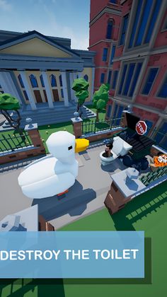 Duck and Toilet: Runner casual - Screenshot 2