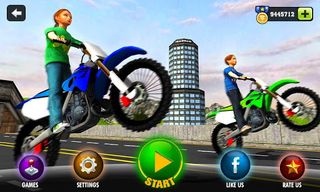 Roof MotorBike Stunts Rider 3D - Screenshot 1