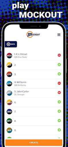 MockOut - NFL Mock Draft Game - Screenshot 1