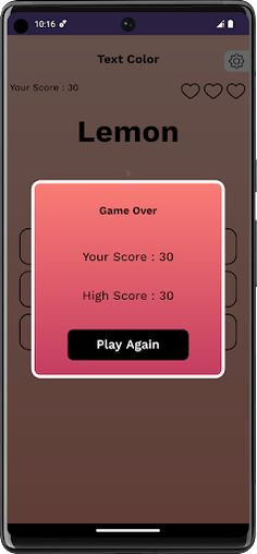 Text Color - Brain Training - Screenshot 4