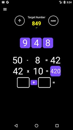 Target Number Game (Maths) - Screenshot 3