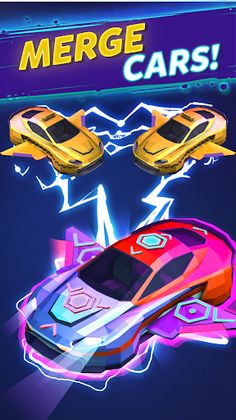 Merge Cyber Car: Highway Racer - Screenshot 1