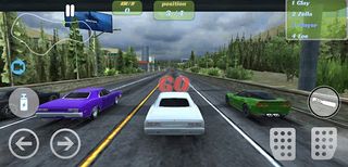 City driving in car racing - Screenshot 1