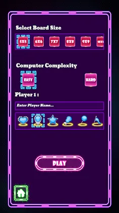 Dots & Boxes Glow: Offline Mul - Screenshot 2
