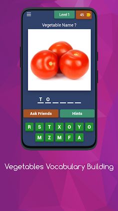 Vegetables Vocabulary Building - Screenshot 1