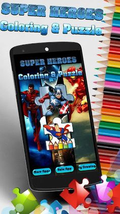 Super Heroes Coloring Book & P - Screenshot 1