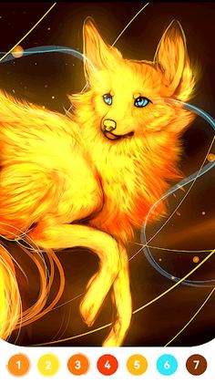 Fox Coloring Book Adult Game - Screenshot 3