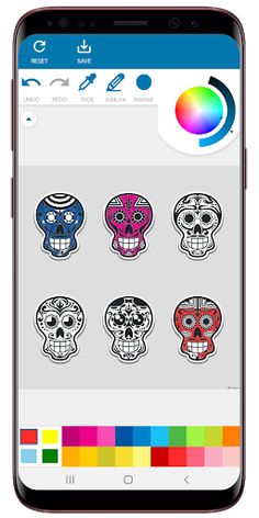 Skulls Coloring Book - Screenshot 3