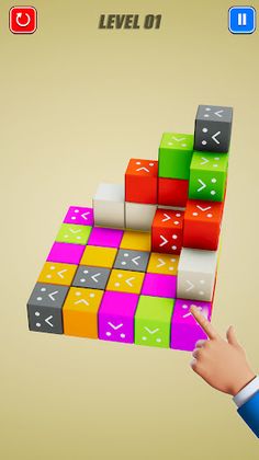 Tap Away 3D Cube - Screenshot 1