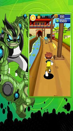 Subway Ben Omnitrix Alien Run - Screenshot 3