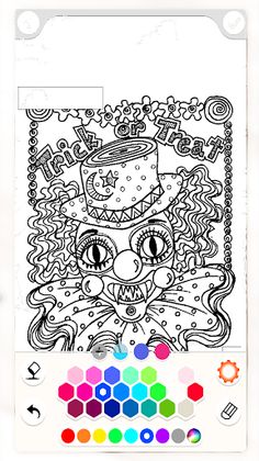 Spooky Halloween Coloring Book - Screenshot 4