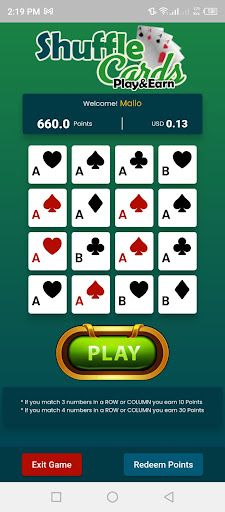Cards Shuffle (Earn and Win) - Screenshot 2