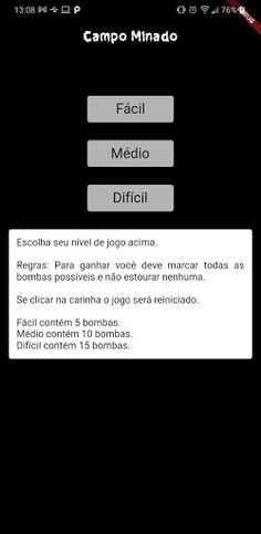 Campo minado com tempo - Screenshot 3