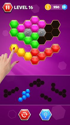 Hexa Block Merge - Hexa Puzzle - Screenshot 3