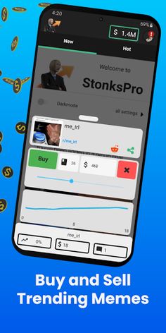 Stonks Pro: Meme & Idle Profit - Screenshot 1