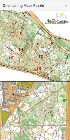 Orienteering Maps Puzzle Game - Screenshot 1