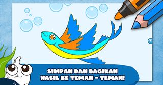 Motorik Anak : Mewarnai Ikan - Screenshot 3