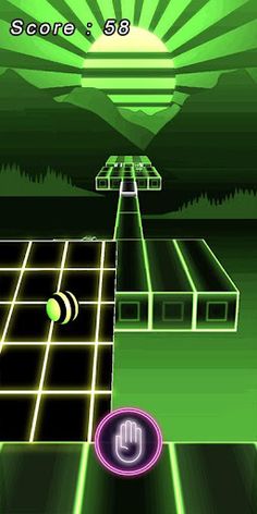 Neon Rolling Ball - Screenshot 2
