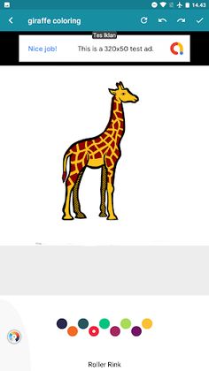 coloring african giraffe - Screenshot 3