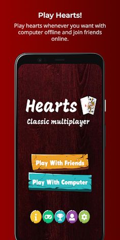 Hearts - Multiplayer card game - Screenshot 1