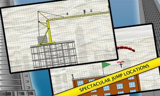 Stickman Base Jumper - Screenshot 2