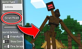 Siren Head [Horror] for Minecr - Screenshot 1