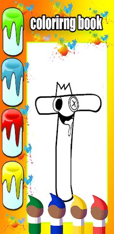 rainbow alphabet lore coloring - Screenshot 4