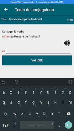 Game - exercices conjugation - Screenshot 4