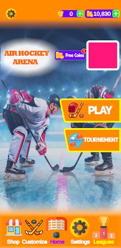 AIR HOCKEY 3D - Screenshot 1