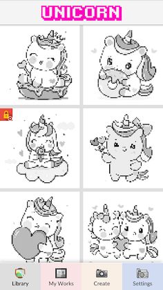 Unicorn Pixel Number Art - Screenshot 3