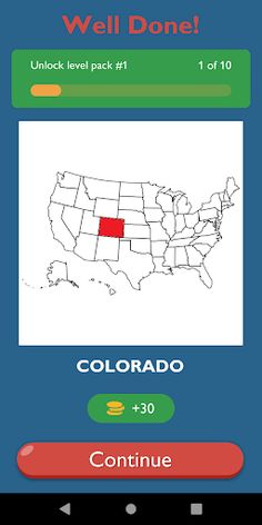 Guess The US States On A Map - Screenshot 2